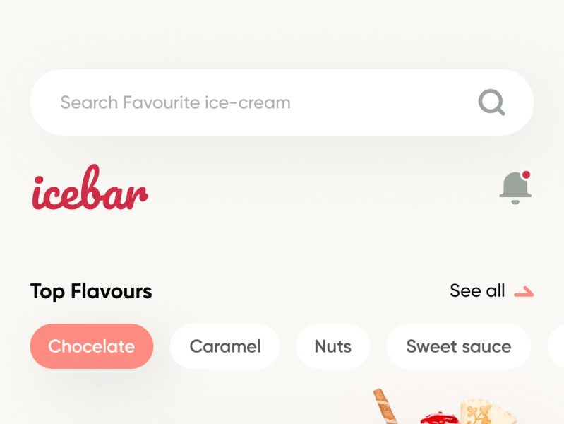ice-cream App by Jabel for Ofspace on Dribbble