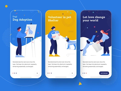 Onboarding 2019 trand agency app apps screen branding card design e commerce icon illustration ios minimal mobile onboarding people splash screen tranding typography uidesign vector