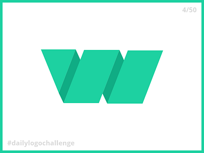 Daily Logo Challenge - Day 4: Single Letter Logo 4 daily logo challenge dailylogochallenge day 4 day4 design green letter logo single letter typography