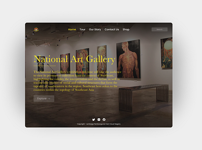 UI Web Design - National Art Gallery Concept design graphic design illustration mobile app design ui ui design ux