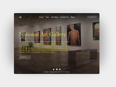 UI Web Design - National Art Gallery Concept