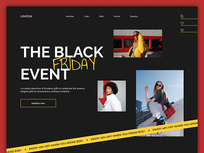 The black friday event design ui ux