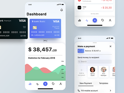 Mobile banking bank bank card banking banking app card cards finance finance app fintech fintech app