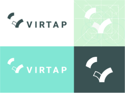 Virtap - Brand identity brand design brand identity branding design freelancers illustrator logo vector