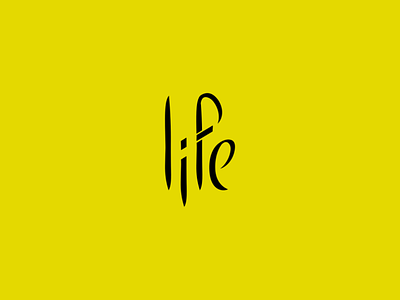 Life Typo design inkscape typography vector