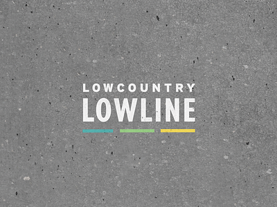 The Lowline branding charleston community icons illustration line logo park peninsula typography