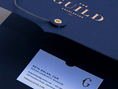 Fancy Folders charleston corporate identity foil letterpress luxury pocket folder print