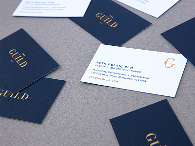 The Guild Business Cards business cards charleston corporate identity luxury print real estate