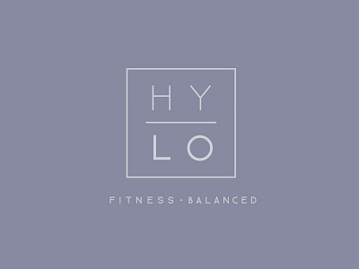 HYLO Branding balance branding fitness gym logo minimal typography