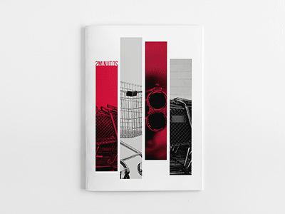 2 Minutes book booklet design editorial graphic layout print publication red story typographic typography visual