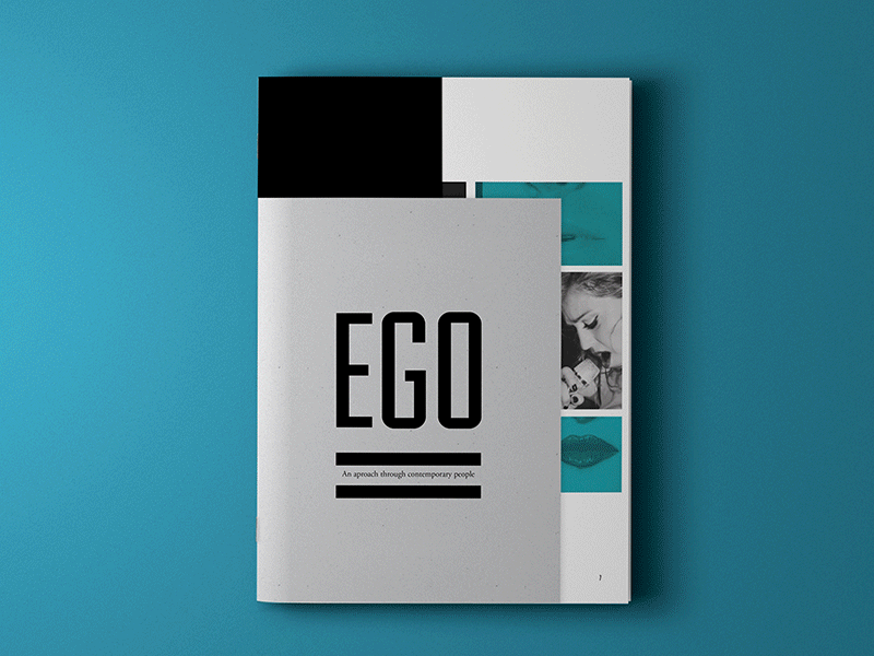 Ego book contemporary design editorial ego graphic layout magazine modern print publication self