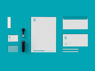 Genetics - Visual Identity blue branding business card company corporate design identity letterhead logo logotype stationery