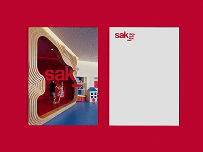 SAK architecture atelier brand furniture identity interior kids letterhead logo minimal modern stationery