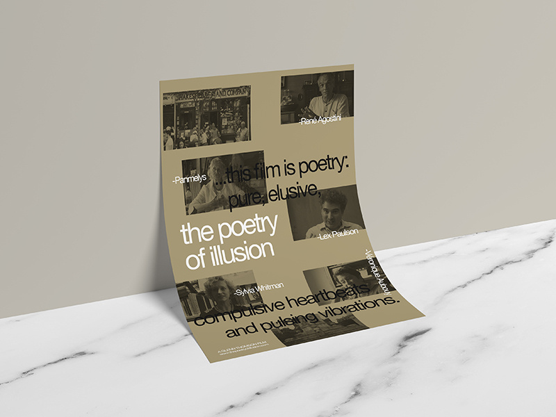 The Poetry of Illusion art modern exposed content grid contemporary layout graphic design documentary flyer poster