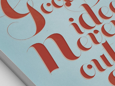 Typographic Poster blue design poster print red retro texture type typographic