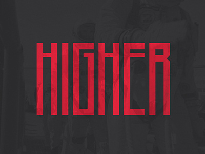 Higher - Free Font art deco condensed display download font fonte free freebie higher letters red san serif type typeface typo vintage