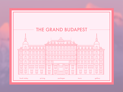Grand Budapest Hotel Bookings above the fold daily ui day 3 grand budapest hotel landing page ui challenge