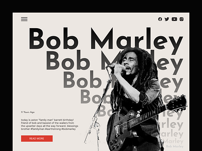 Web site about Bob Marley