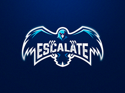 Escalate blue esports gaming logo logo design sport logo
