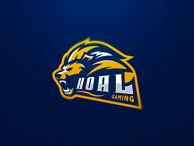 Hoal Gaming esports gaming logo logo design sport logo wolf wolf blue wolf sport