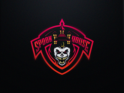 SpookHouse esports gaming logo ghost logo design skull skull logo sport logo