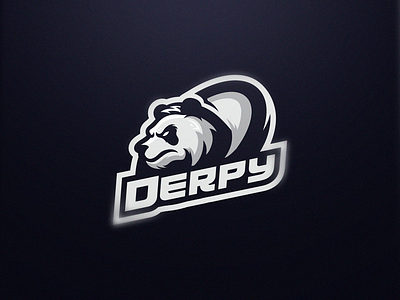 Derpy esports gaming logo logo design panda personal sport logo