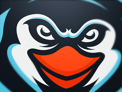 Davvy blue esports gaming logo logo design mexico penguin sport logo