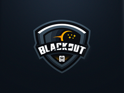 Blackout esports gaming logo logo design sport logo