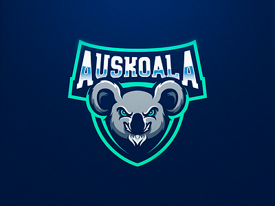 Auskoala auskoala esports gaming logo koala logo design logoinspiration sport logo