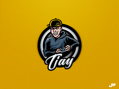 Tjay esports gaming logo incontrol gaming logo design player sport logo tjay