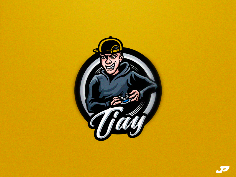 Tjay incontrol gaming tjay player logo design gaming logo esports sport logo