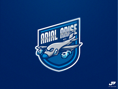 Arial Arise airplane esports gaming logo logo design sport logo