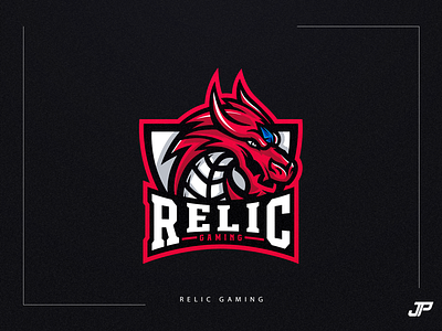 Relic Gaming branding design digital art dragon esports gaming logo illustration logo design logotype sport logo