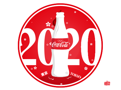 Illustration Coca-Cola Artwork  Tokyo 2020  #CokexAdobexYou