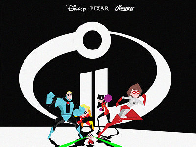 TheIncredibles2 Family cartoon complex design disney flat gallery hero illustration pixar superhero the incredibles