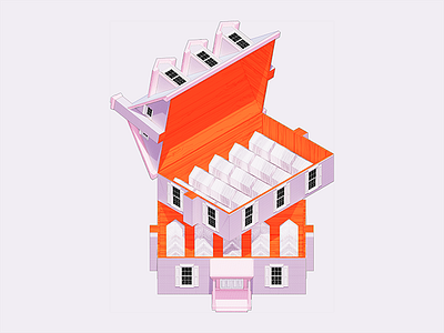Jewelry Box House 3d architecture design house illustration jewelry