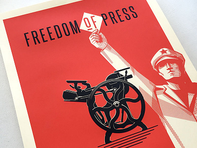 Freedom of Press letterpress limited press print screen