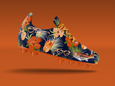 Von Miller cleats espn football hawaiian illustration nfl repeat shoe