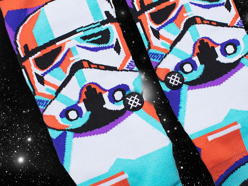 Star Wars Mosaic Socks apparel comic con fashion illustration socks stance