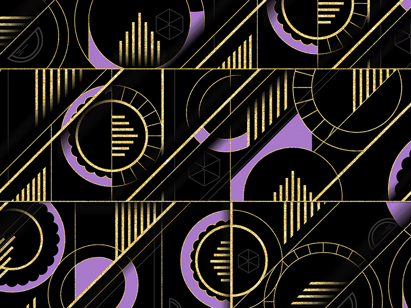 Taco Bell | Forum art deco gif gold pattern repeat wallpaper