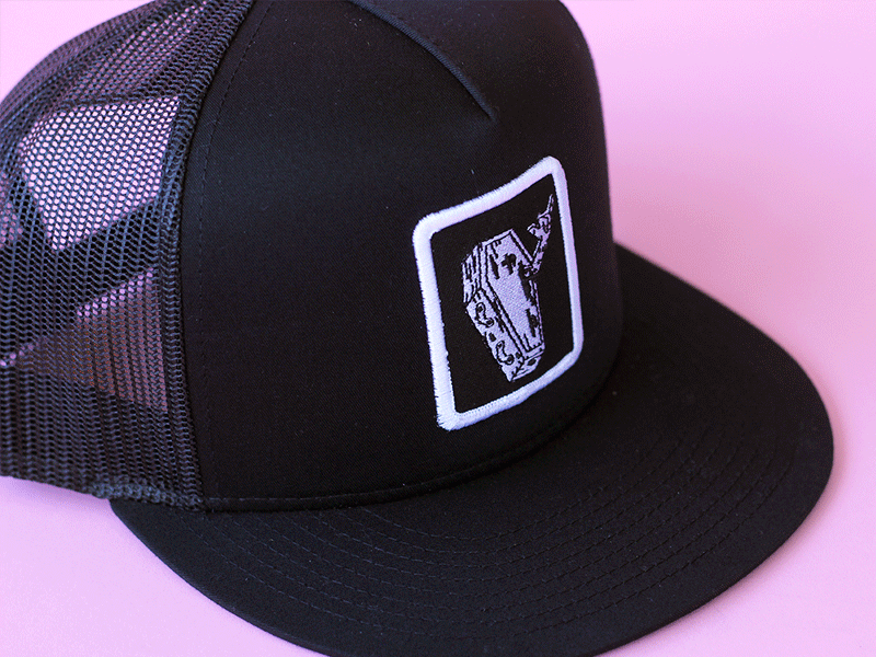 CHOMP Headwear dad embroidery hats illustration patch patches trucker