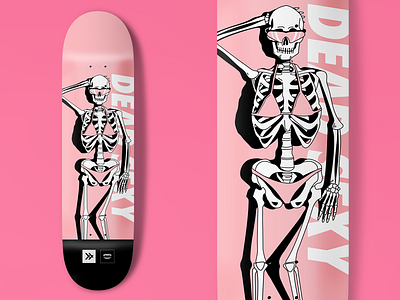 Chomp Skate Deck bikini illustration skate skateboard skateboarding skeleton skull
