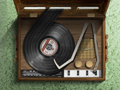 Squarespace Records 6 70s groovy illustration player record shag squarespace squarespace6