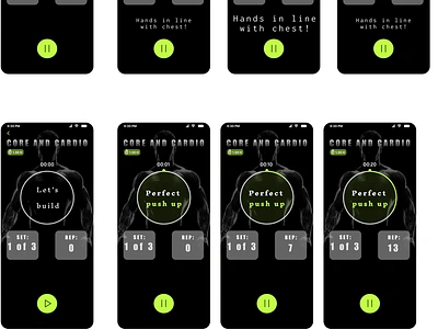 Workout tracer app-tracer page app design fitness gym mobile product design ui uiuxdesign ux workout workout tracer app
