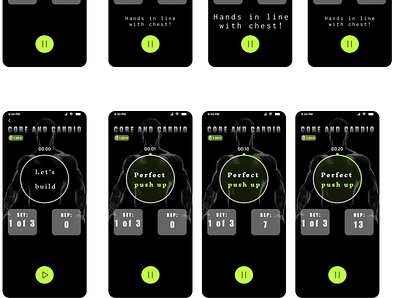 Workout tracer app-tracer page app design fitness gym mobile product design ui uiuxdesign ux workout workout tracer app