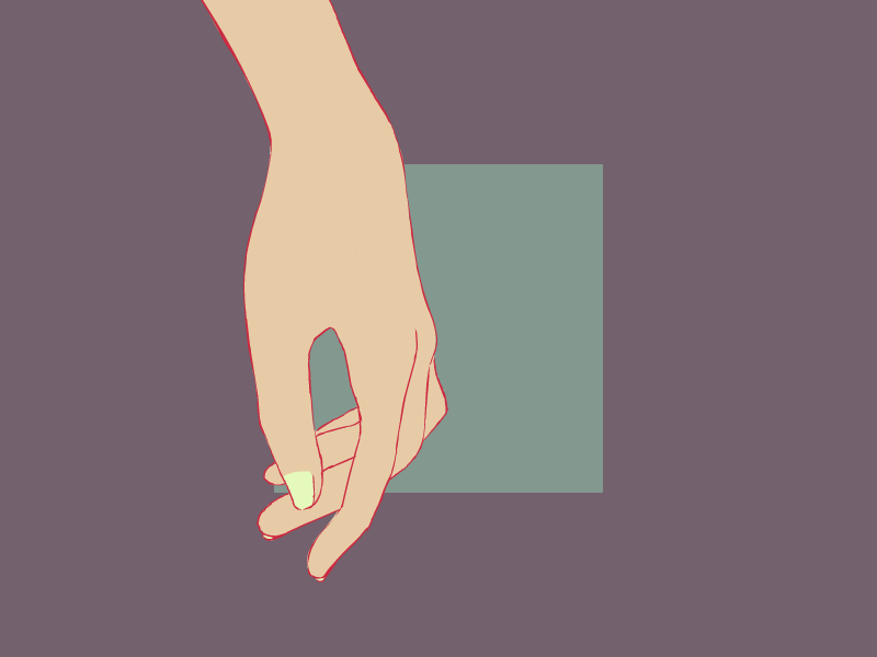 GIF/day 001: fingerübung animation cel frame by frame hand loop