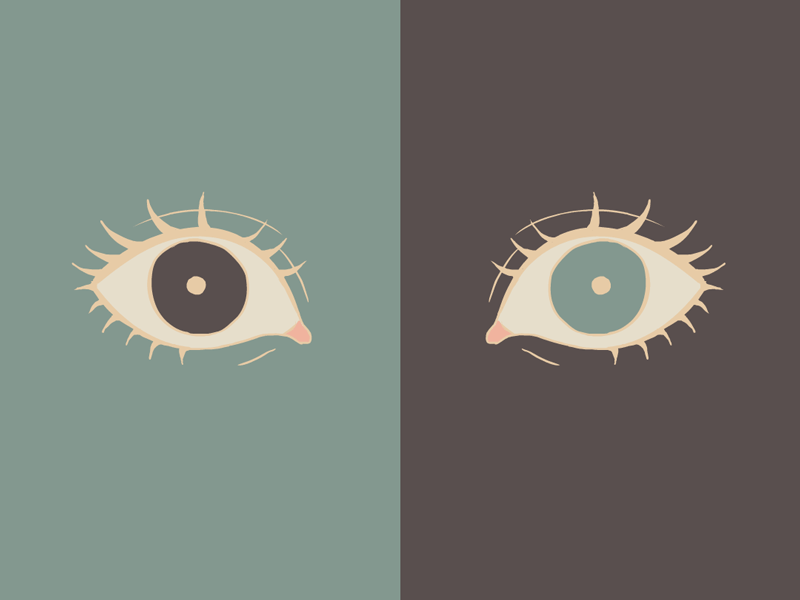 GIF/day 002: augenverdreher animation cel eye frame by frame loop morphing