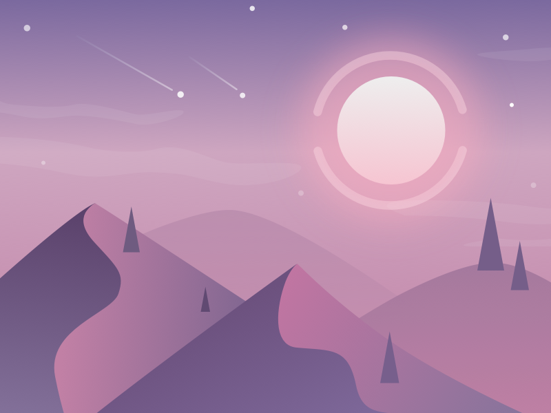 Desert Night Sky by Grey Nguyen on Dribbble