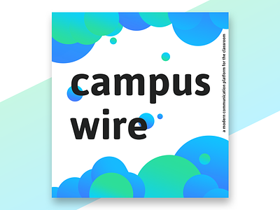 Campuswire 2019 app campuswire clean colleges communication design gradient illustration message piazza ui
