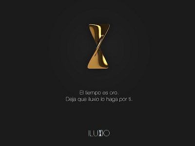 iluxio poster design. 3d design elegant gold graphic design illustration logo luxury minimalism render silver vector
